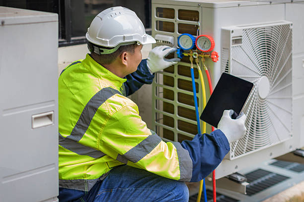 Professional Air Duct Cleaning technician working in Runnemede, NJ